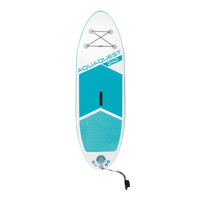 Intex Aqua Quest 240 SUP, con Pompa Manuale e Remo da 216 cm, 244x76x13 cm