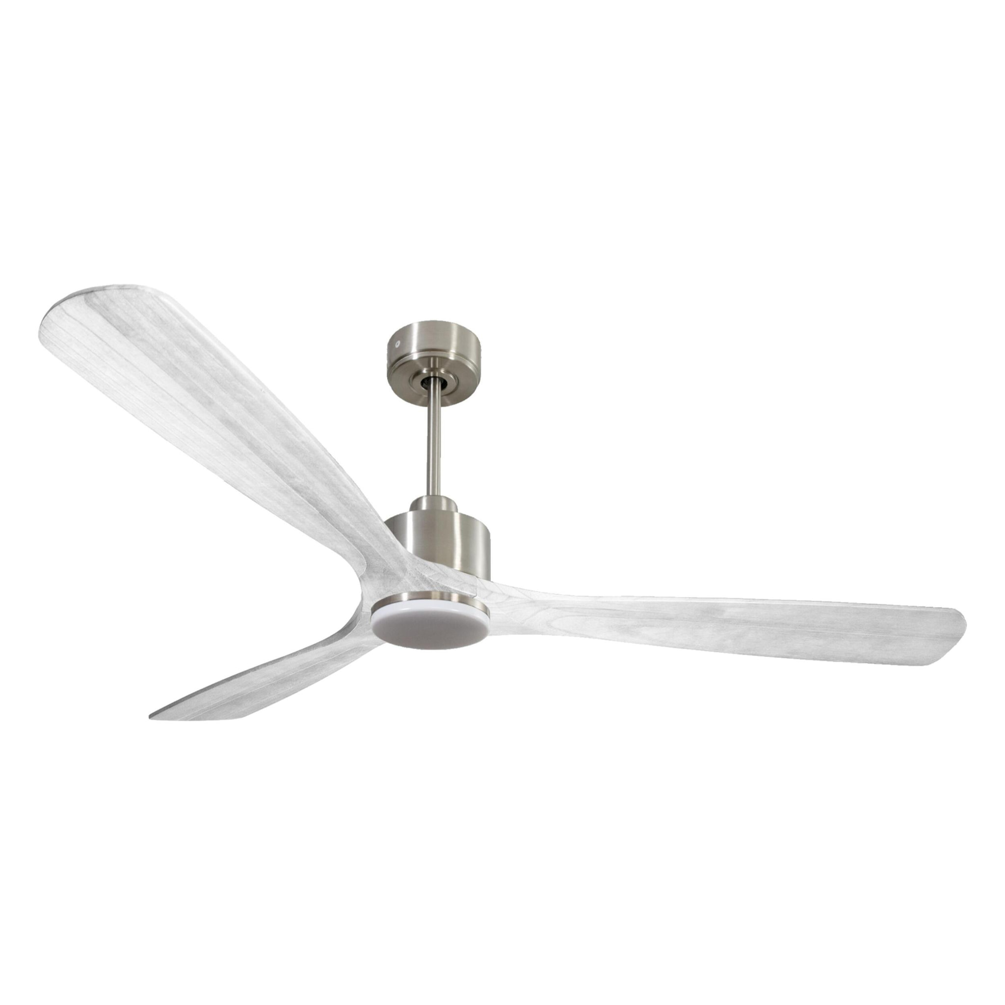 Ventilateur de plafond Réversible  Thermostat Dimmable Wifi Moteur à courant continu Toits en pente Télécommande Lumière à trois tons Hypersilence Mémoire