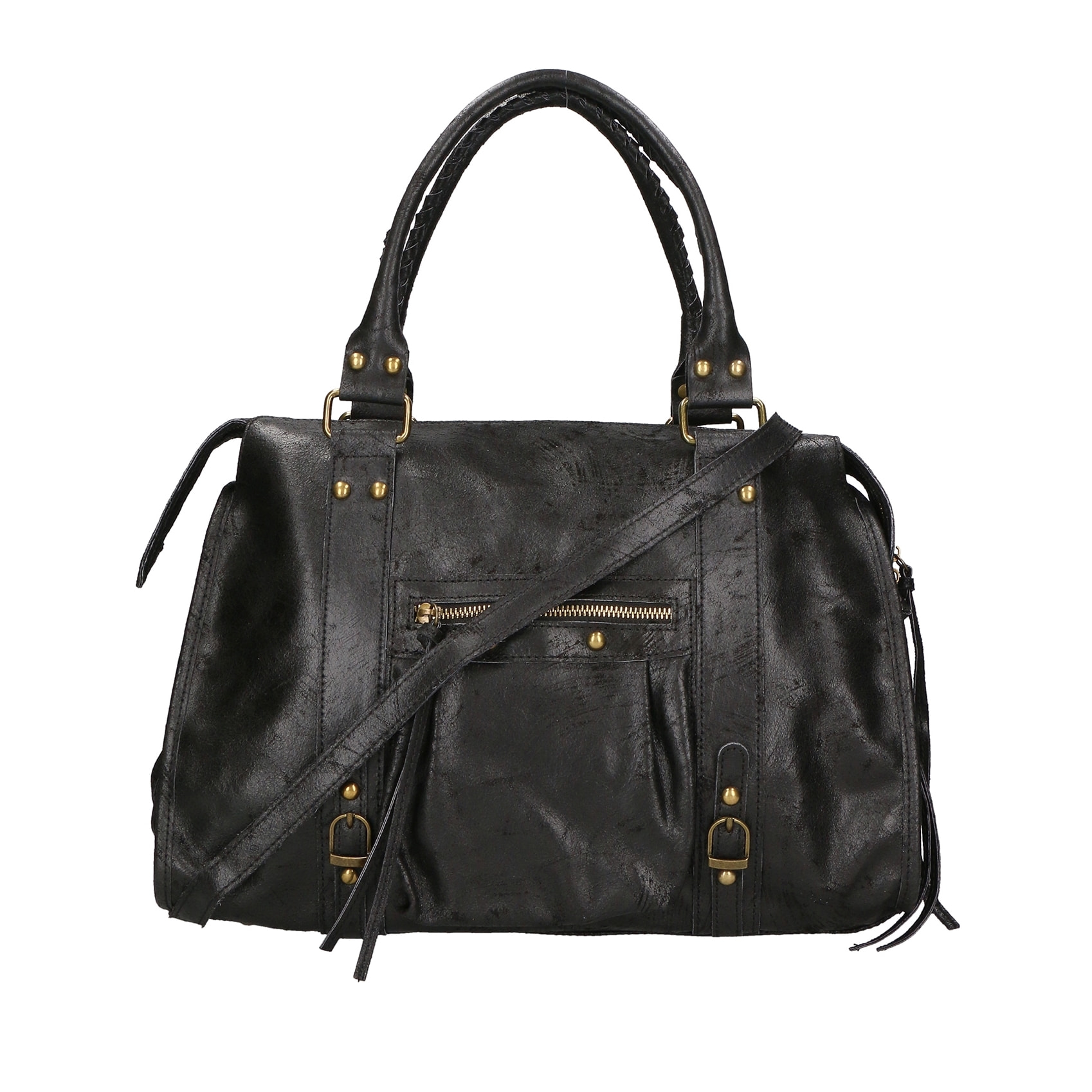 Borsa a spalla da donna - Modello Elara - Vera pelle - 41.0 x 28.0 x 13.0 cm