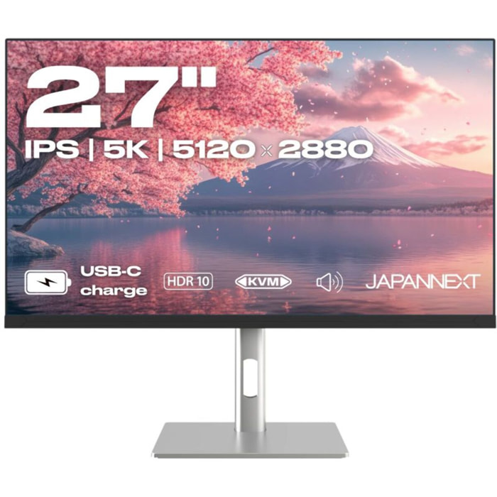 Ecran PC 5K JAPANNEXT JN-IPS275K-HSPC9 5K 27'' IPS 5K HDR10 DCI-P3 HDMI - DP - USB-C 90W - KVM