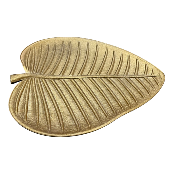 Vide Poche Feuille Dore