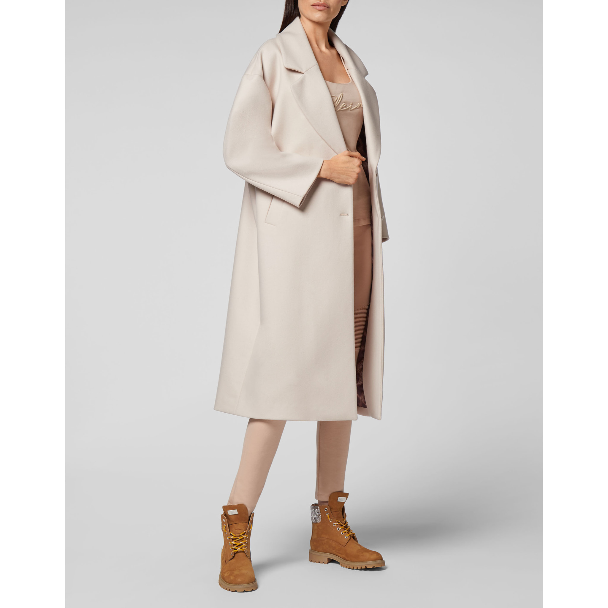 PHILIPP PLEIN COAT LONG ICONIC PLEIN