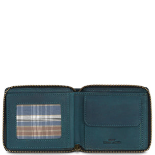 Cartera Hombre Piel Skpat Vintage Azul