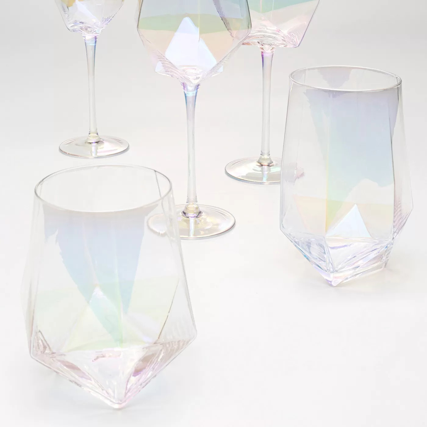 Verres à eau Diamond 12cm set de 4 Kare Design