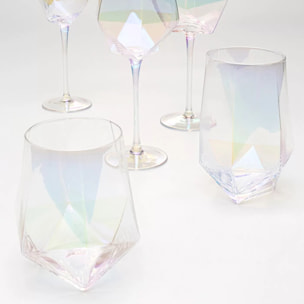 Verres à eau Diamond 12cm set de 4 Kare Design