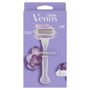 Rasoir Venus Comfortglide Breeze 3 Lames - 2 Recharges De Lames Incluses