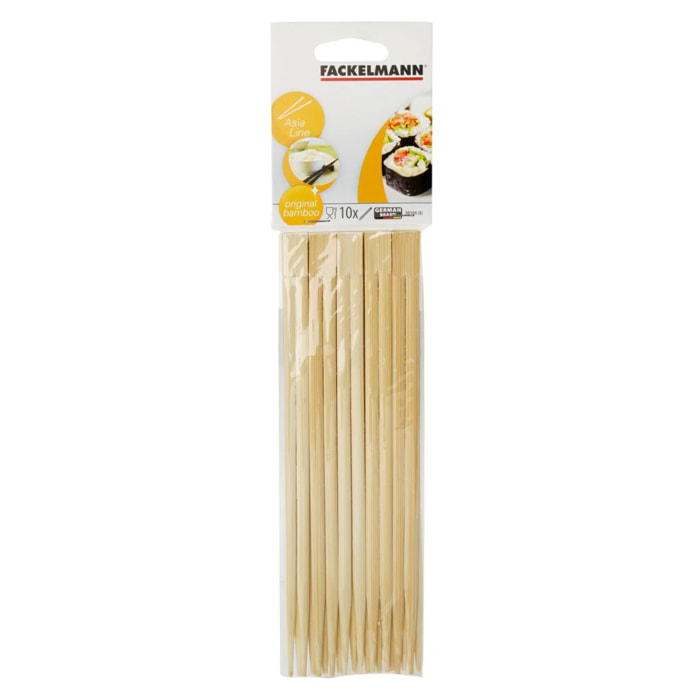 Lot de 10 baguettes en bambou Fackelmann Asia Line