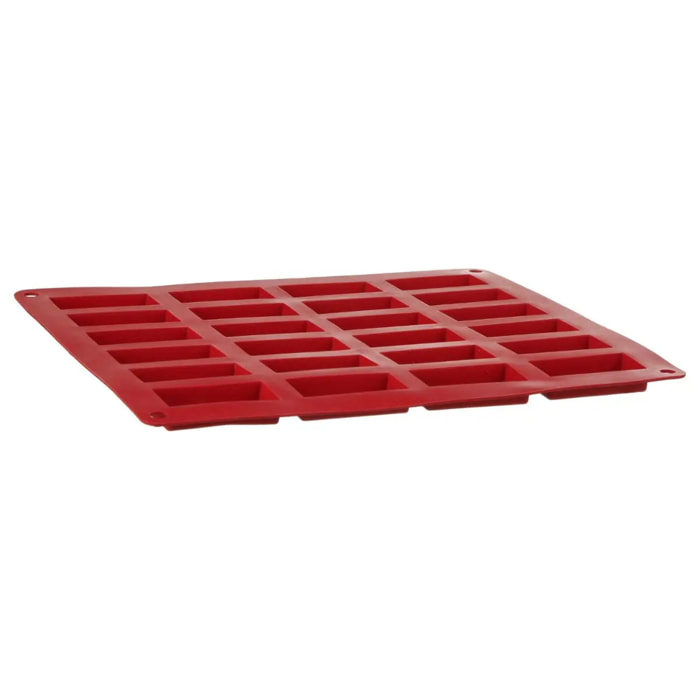 Moule 20 financiers silicone- Rouge Silicone Pro