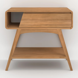 Meuble de salle de bain en bois de teck 90 cm - Kafa