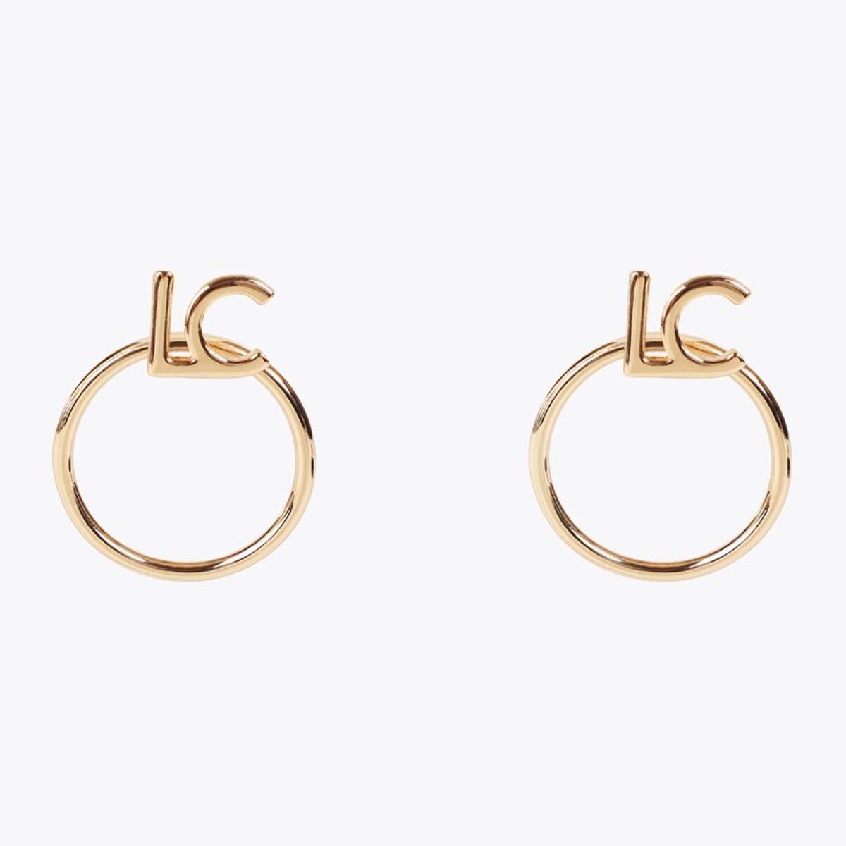 Orecchini a cerchio frontali LC