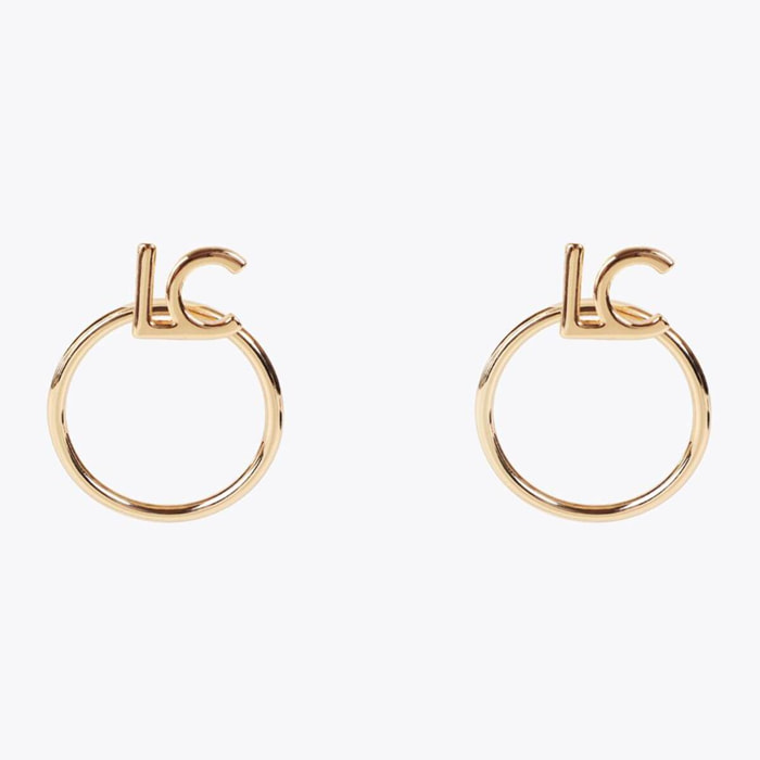 Orecchini a cerchio frontali LC