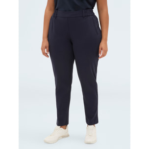 Fiorella Rubino - Pantalones Joggers en Punto Milano - Azul