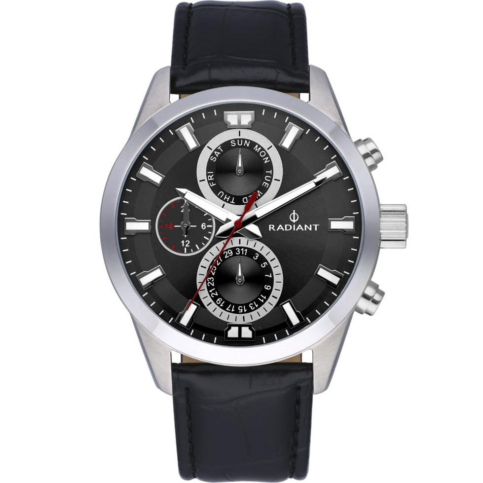 Reloj Radiant RA479705T Hombre Analogico Cuarzo con Correa de Cuero sintetico