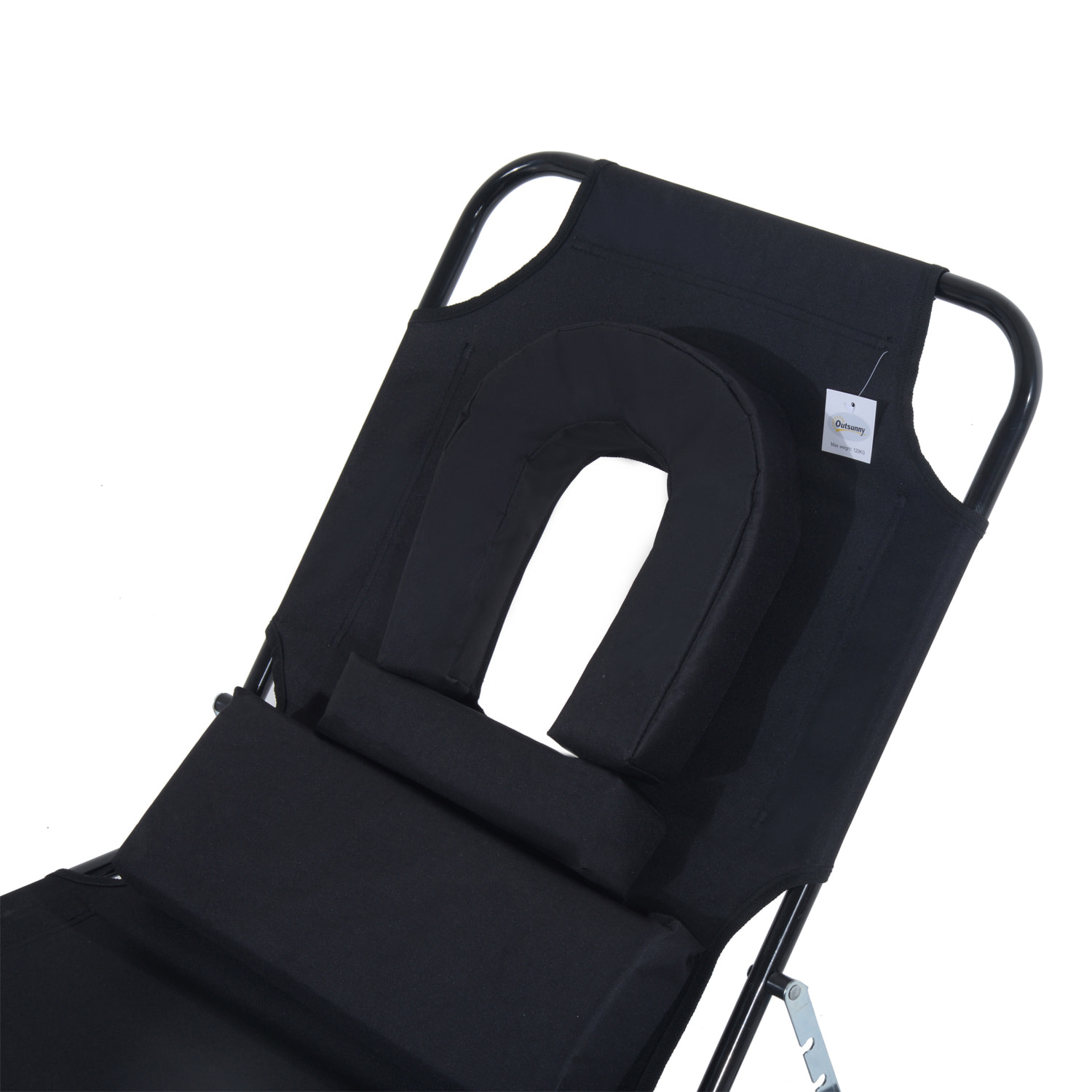 Bain de soleil pliable – Dossier 4 positions – Coussins inclus