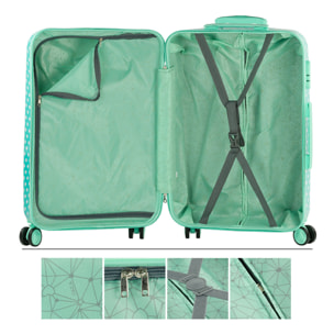 Juego De Maletas Pc Itaca Stars Topos Menta