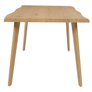 TABLE EXTENSIBLE BOIS 6 A 8 PERSONNES