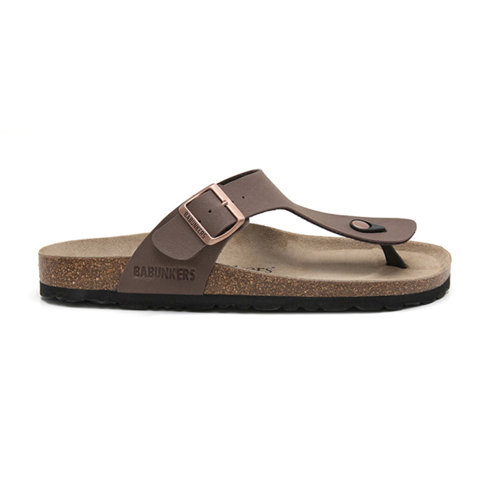 SANDALIA BABUNKERS MARRON
