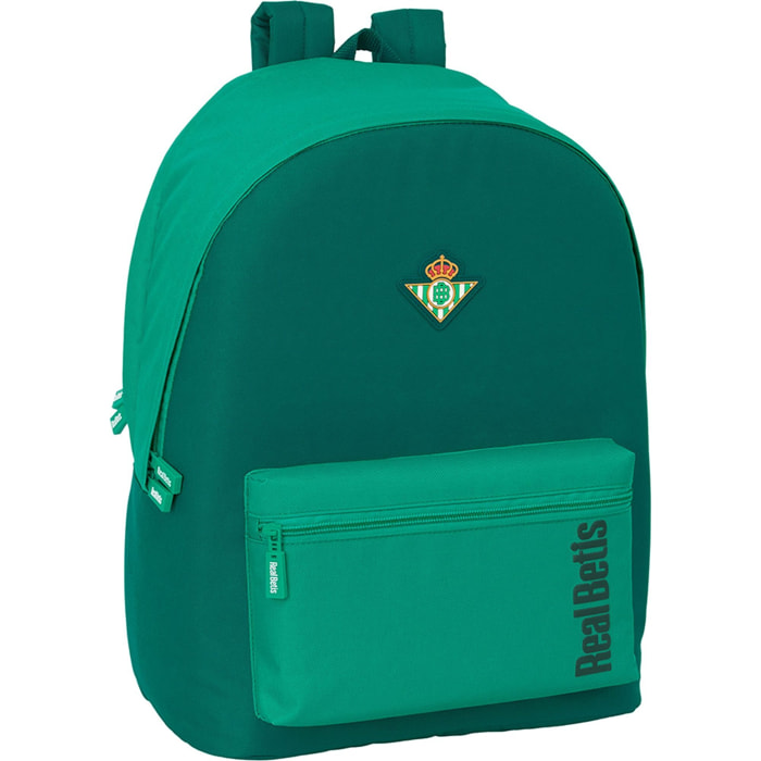 Mochila doble portatil 15,6"+usb re agua real betis balompie