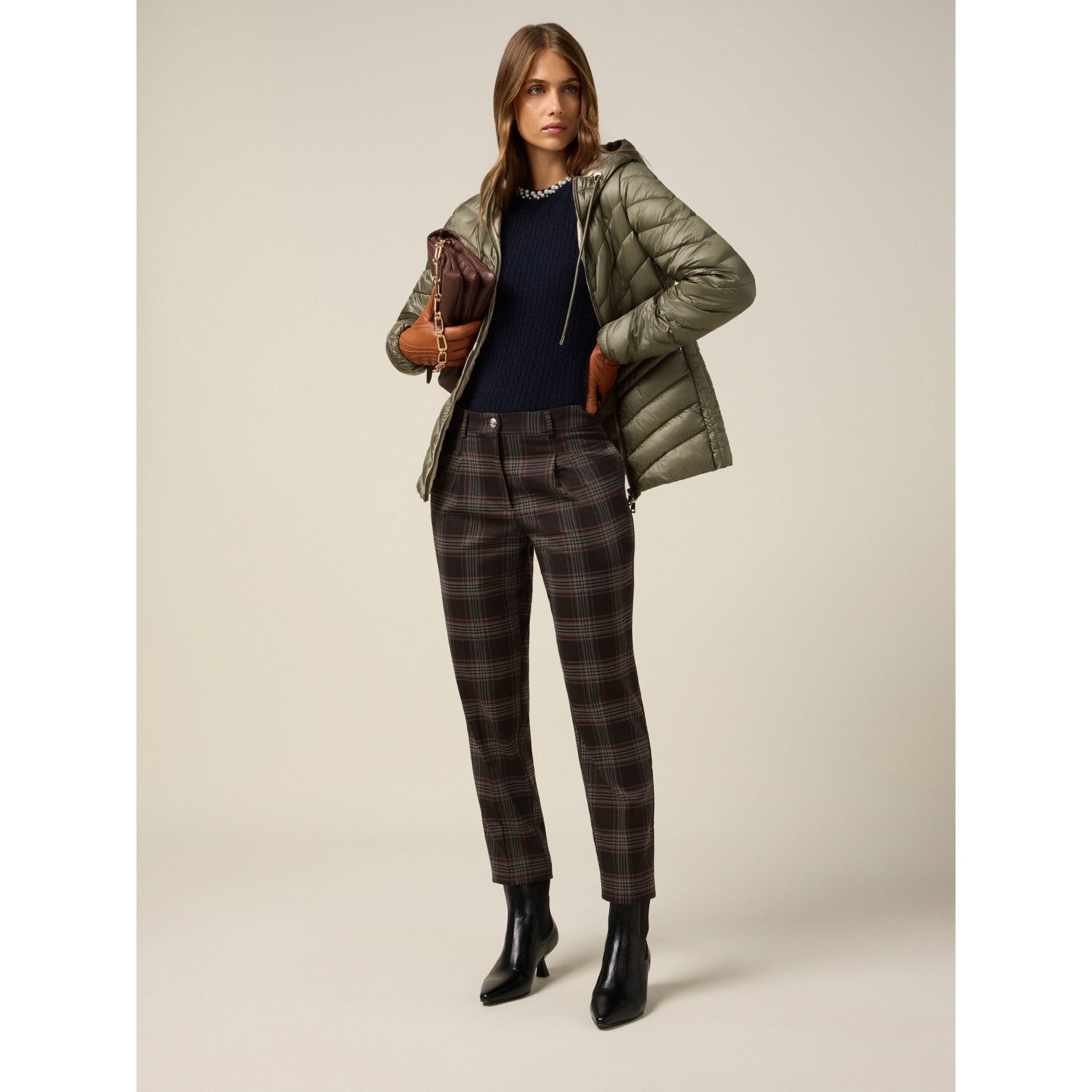 Oltre - Piumino lightweight con cappuccio - Verde militare