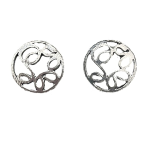 Pendiente Laberinto en Bucle plata chapado