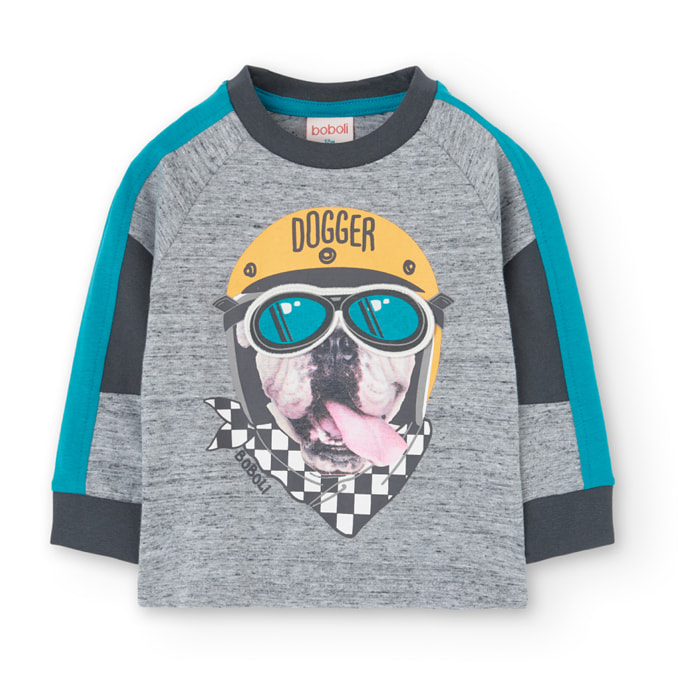 Camiseta punto con bandas de bebé -BCI