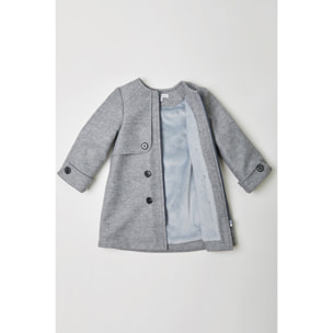 ABRIGO MUFLÓN CON CREMALLERA Y DETALLE DE BOTONES