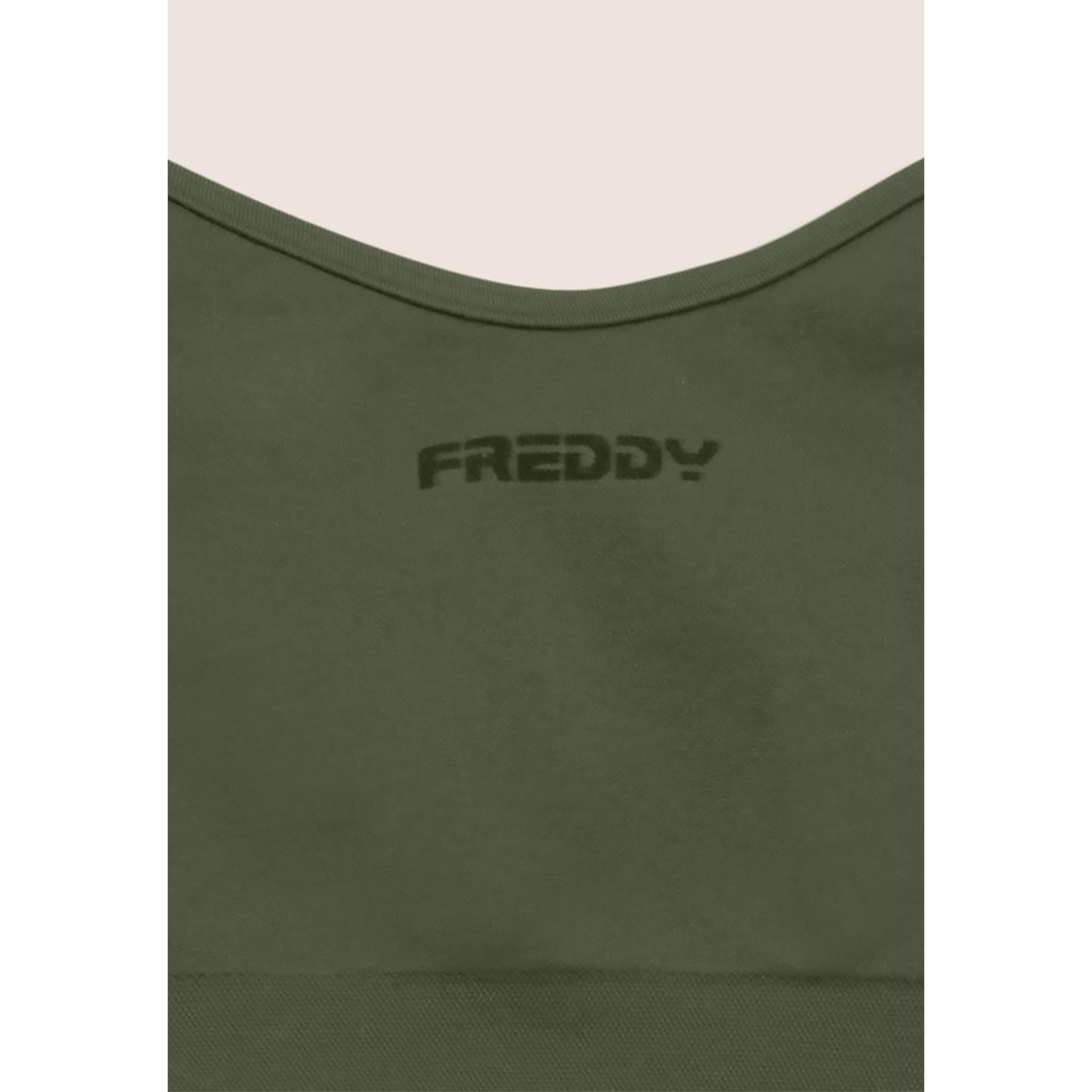 Top sportivo seamless con scollo a cuore e supporto leggero