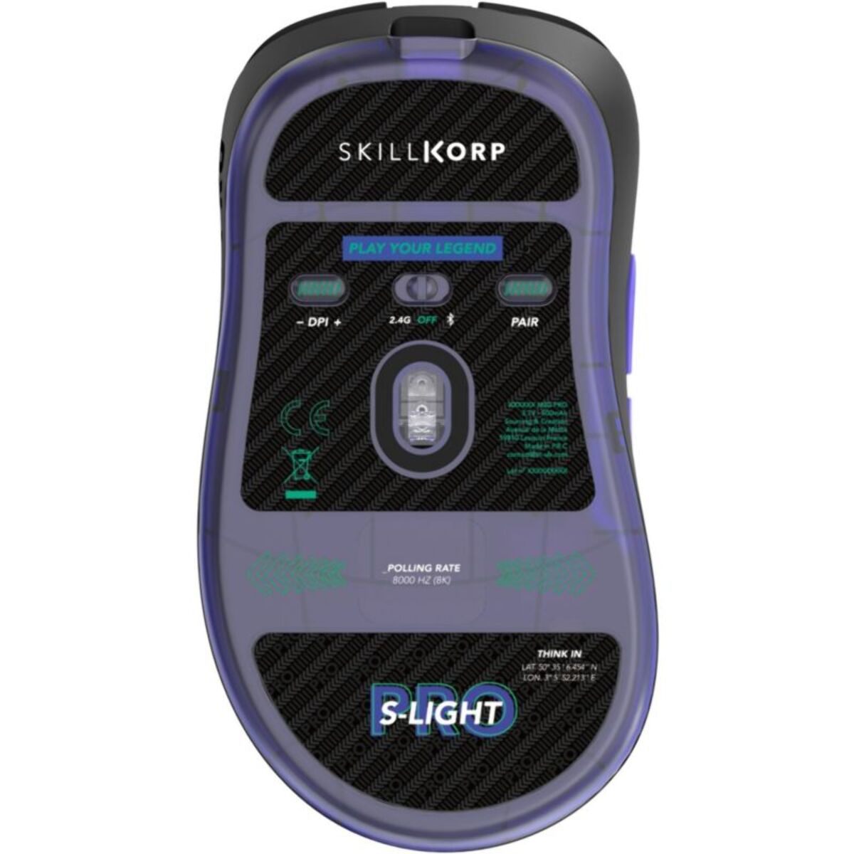 Souris Gamer Sans Fil SKILLKORP M20 Pro Ultimate 8K