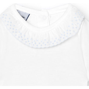 Body bebé manga corta cuello batista