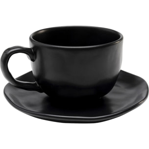 Tasses à café Organic noires set de 6 Kare Design