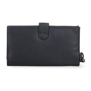 Portafoglio da donna In Vera pelle Made in Italy 17x9,5x2 cm