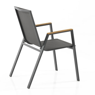 ORESTELUCHETTA set 2 sedie con braccioli da interno / esterno NOVAH