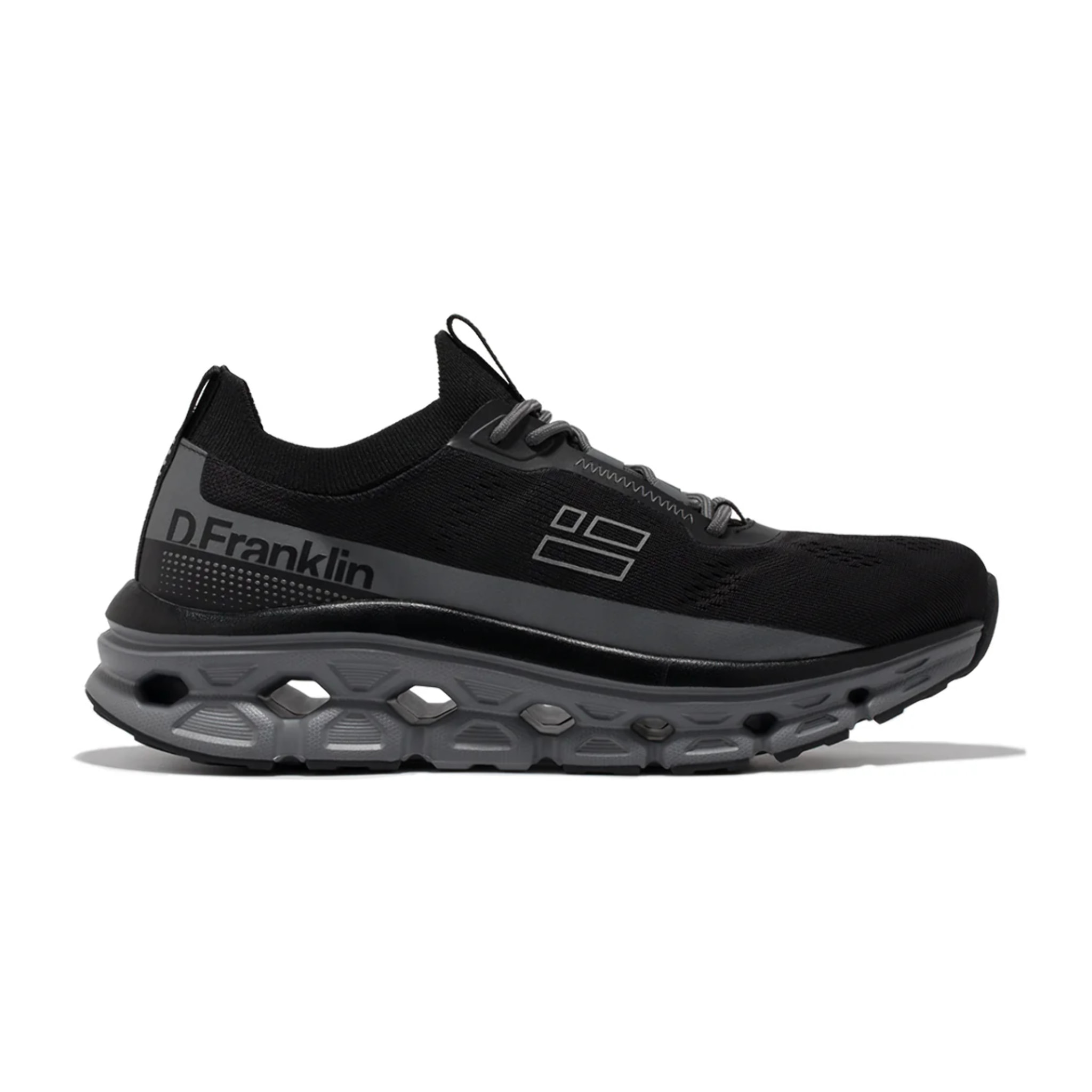 Zapatillas Unisex Aero Mesh en Negro y Gris D.Franklin