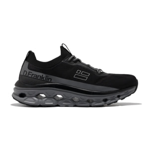 Zapatillas Unisex Aero Mesh en Negro y Gris D.Franklin