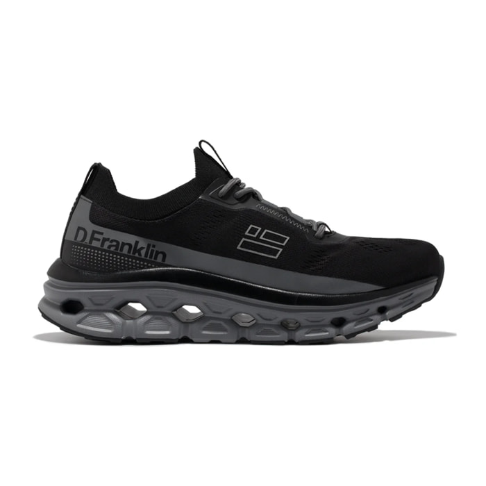 Zapatillas Unisex Aero Mesh en Negro y Gris D.Franklin