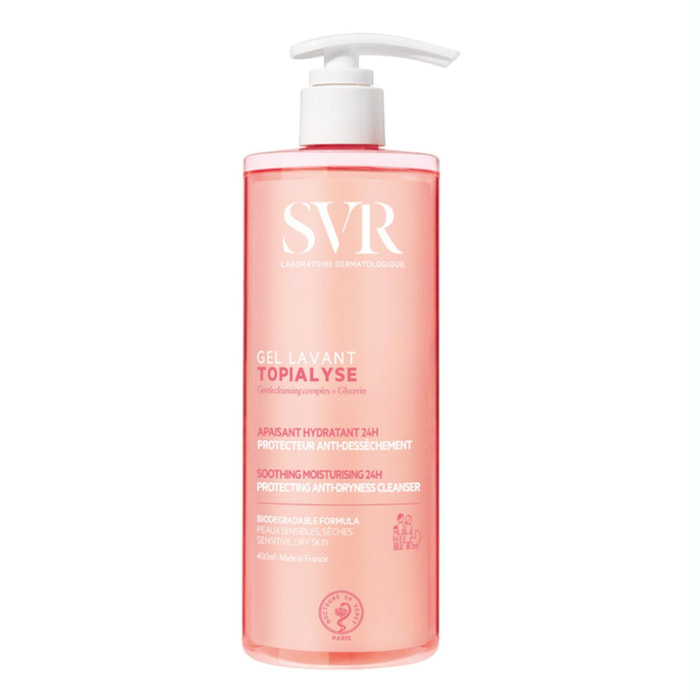 Topialyse - Gel Lavant Apaisant, Hydratant, Protecteur Anti-Dessèchement