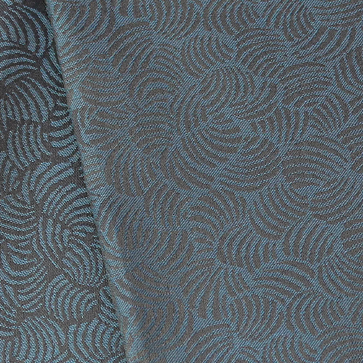 Lot de 2 mouchoirs pur coton motif jacquard bleu Shell danube