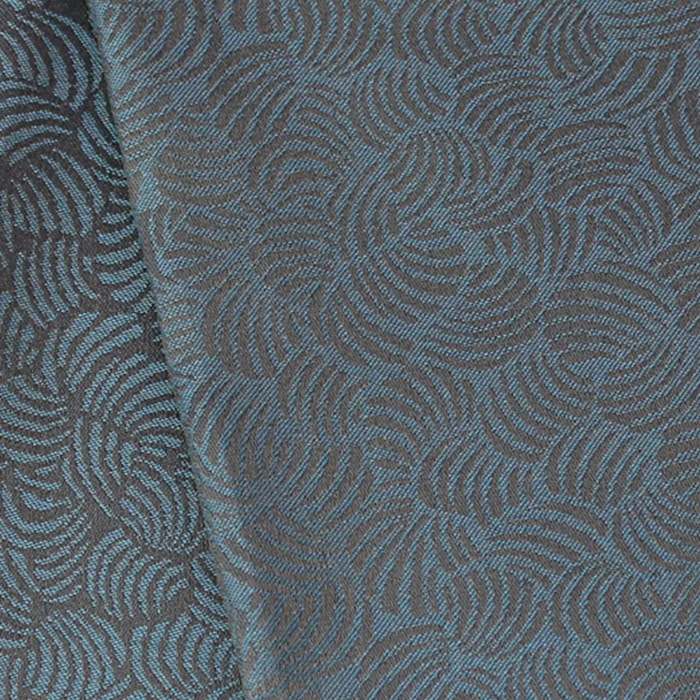 Lot de 2 mouchoirs pur coton motif jacquard bleu Shell danube