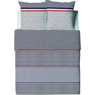 Parure housse de couette 3pcs 100% coton 57fils tilak