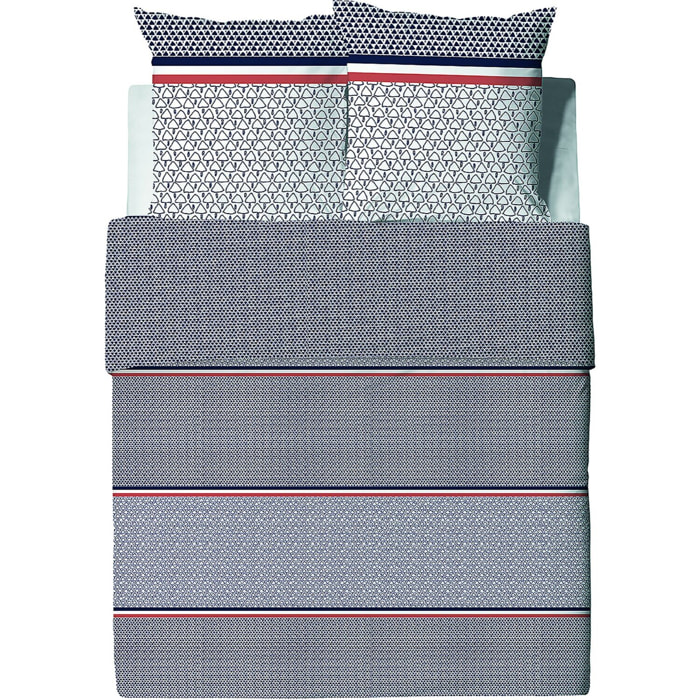 Parure housse de couette 3pcs 100% coton 57fils tilak
