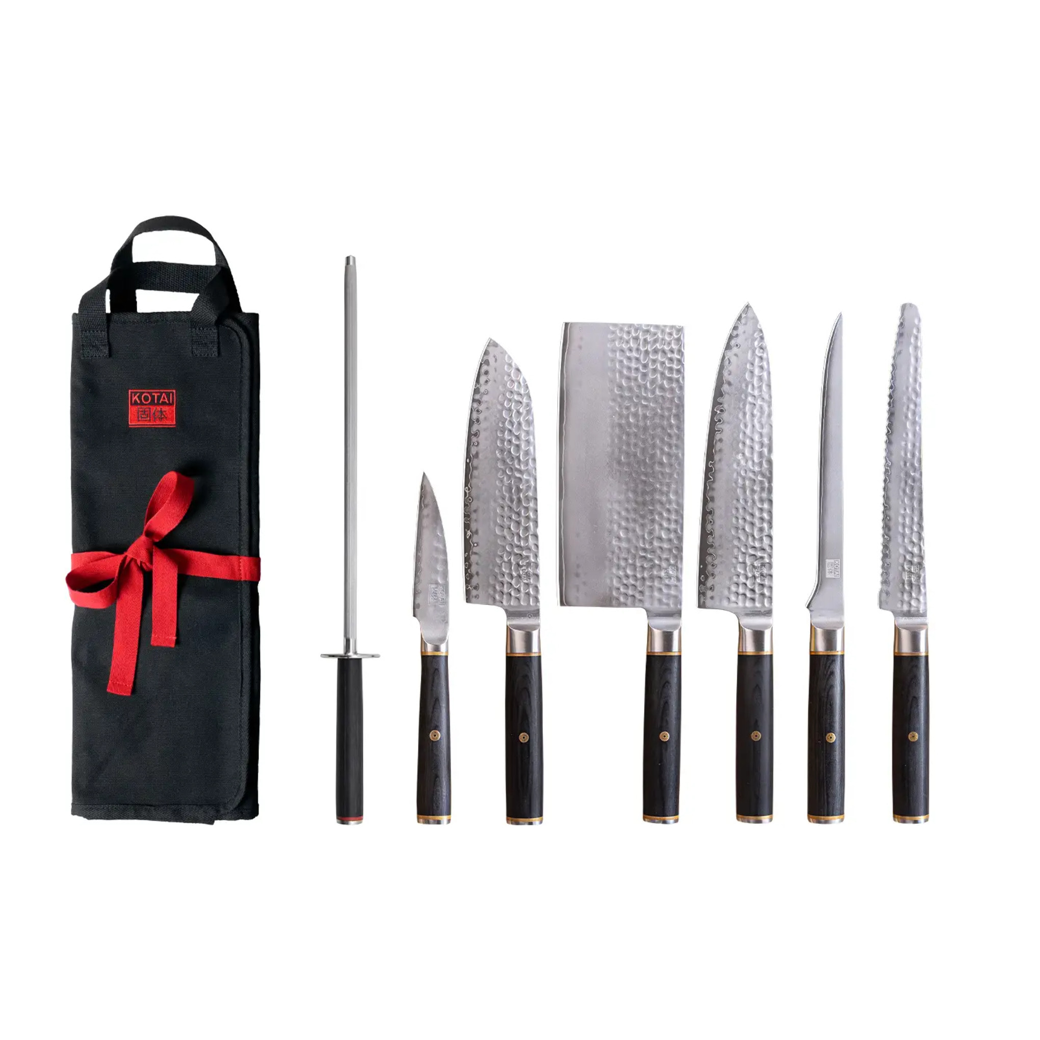 Set Nomade Complet de Couteaux (8 pièces) - Collection Pakka San-Mai