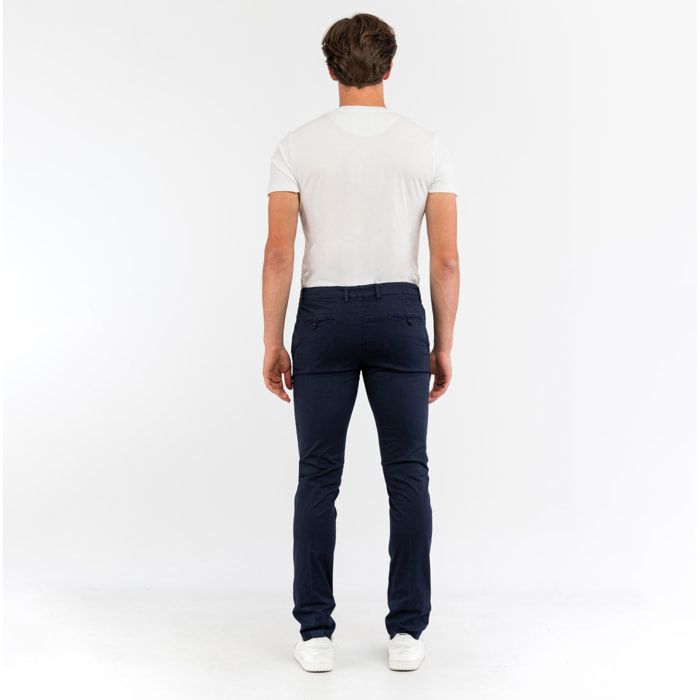 BIKKEMBERGS pantalone uomo dress blue