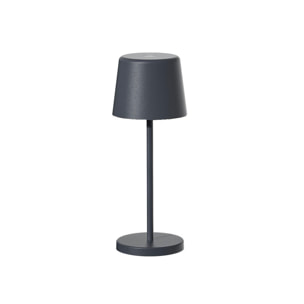 6 Lampes de table MINI KELLY Gris H22cm + base de chargement