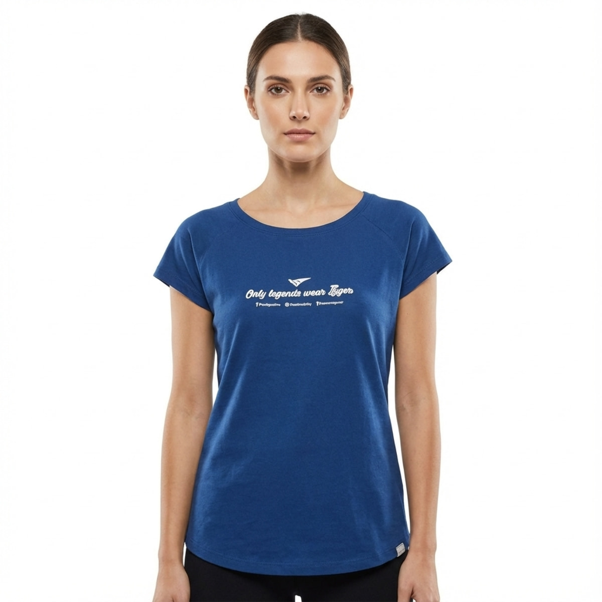 T-shirt in cotone da ginnastica CILLENE azzurra