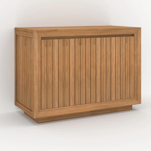 Meuble de salle de bain en bois de teck 110 cm - Pernelle