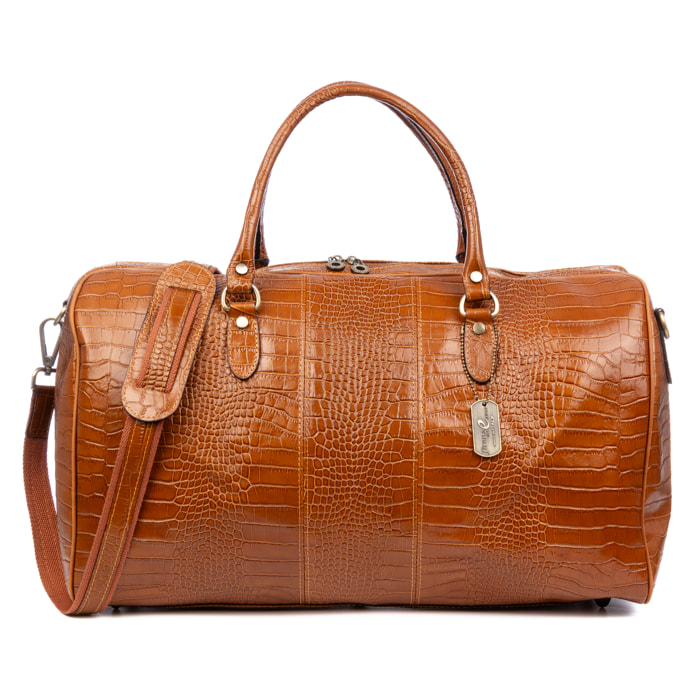 Arianone bolso de viaje. Piel auténtica Crosta.