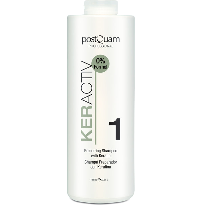 Shampooing reparateur avec keratine 1000 ml.