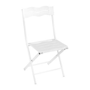 Set de mesa y sillas de jardín blanco