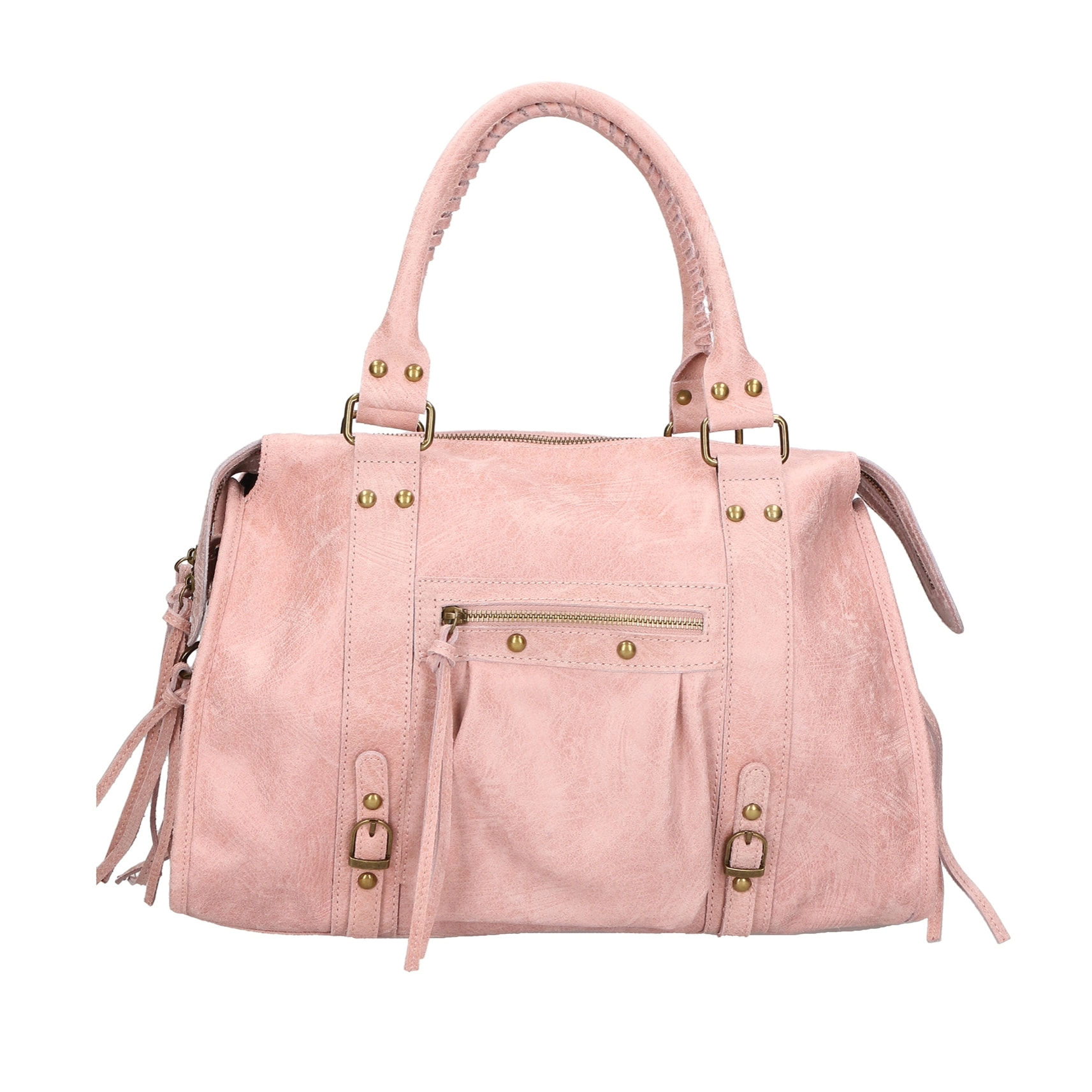 Borsa a spalla da donna - Modello Elara - Vera pelle - 41.0 x 28.0 x 13.0 cm