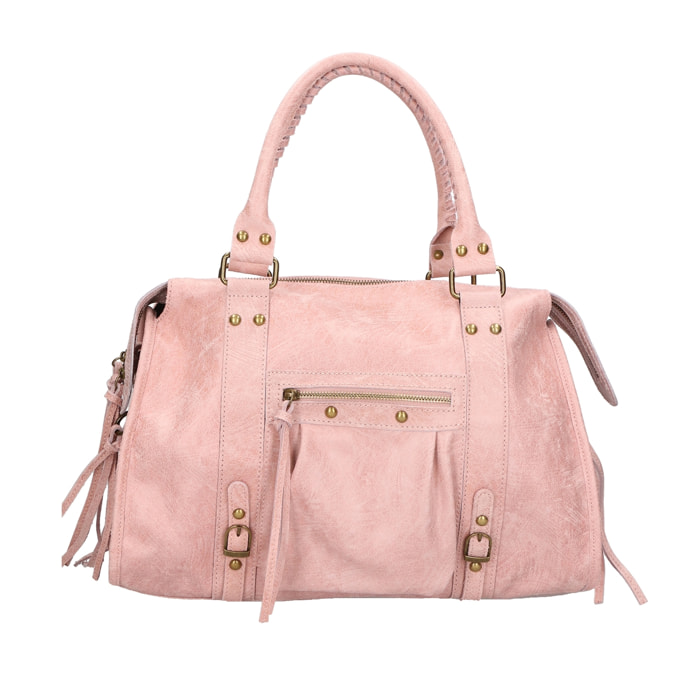 Borsa a spalla da donna - Modello Elara - Vera pelle - 41.0 x 28.0 x 13.0 cm